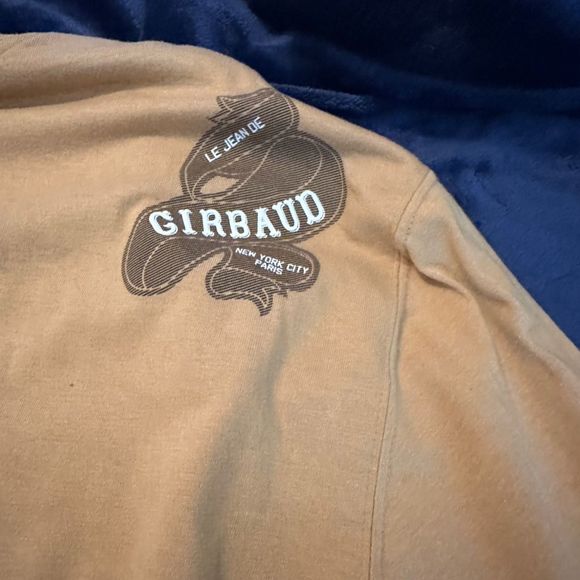 Vintage Girbaud Men's XL Tan Graphic Print Long Sleeve T-Shirt with Horse Design - Picture 3 of 9